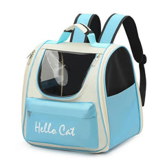 Pet Portable Backpack Pet Shoulder Bag Outdoor Travel Transparent Bag