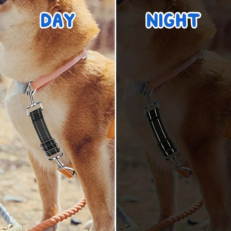Reflective Dog Safety Collar Clips with Double Ended Clasp