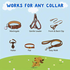 Reflective Dog Safety Collar Clips with Double Ended Clasp