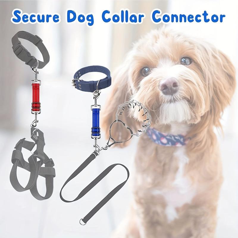 Reflective Dog Safety Collar Clips with Double Ended Clasp