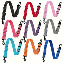 Dog Safety Belt Retractable Car Safety Belt Adjustable Pet Safety Belt