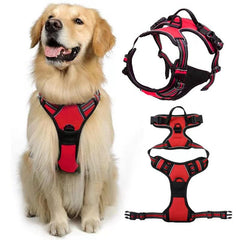Adjustable Reflective Dog Harness with Traction Rope