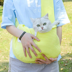 Foldable Pet Sling Carrier for Dogs and Cats - Comfortable Shoulder Bag