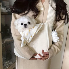 Foldable Pet Sling Carrier for Dogs and Cats - Comfortable Shoulder Bag