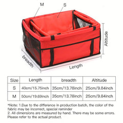 Pet Car Safety Seat & Travel Bag Combo for Safe Travels
