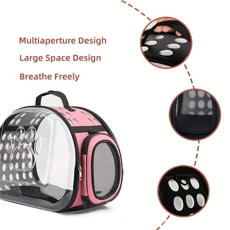 Small Travel Pet Bubble Backpack For Cats And Puppies