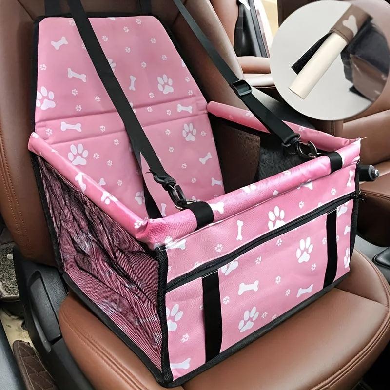 Pet Car Booster Seat For Dog Cat Portable And Breathable Bag With Seat Belt