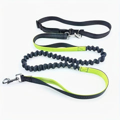 Elastic Nylon Dog Leash for Running, Walking - No Arm Strain