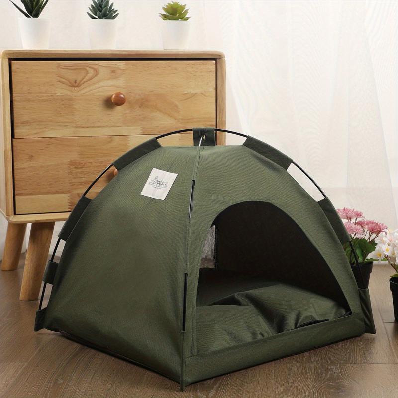 Portable Pet Tent House with Washable Bed - Indoor/Outdoor Use