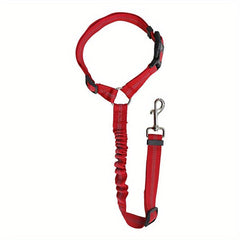 2 In 1 Pet Car Seat Belt Durable Nylon Dog Leash Backseat Dog Safety Belt