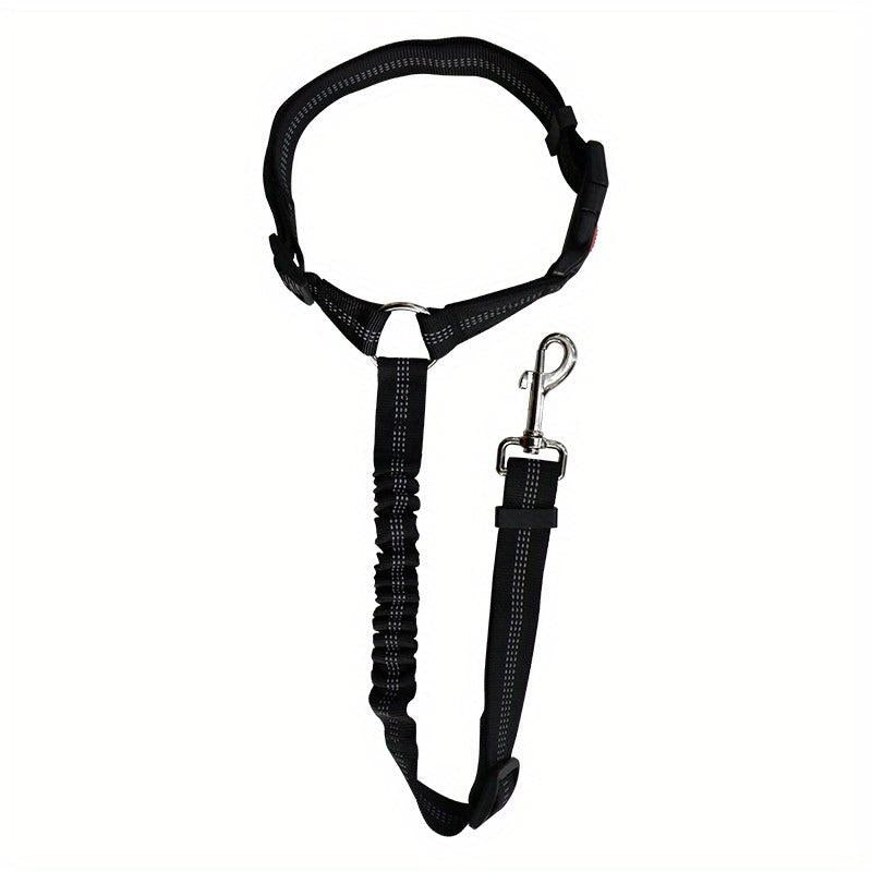 2 In 1 Pet Car Seat Belt Durable Nylon Dog Leash Backseat Dog Safety Belt