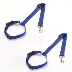 2pcs Dog Car Seat Belt Safety Rope Headrest Leash for Small Medium Dogs