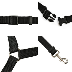 2pcs Dog Car Seat Belt Safety Rope Headrest Leash for Small Medium Dogs