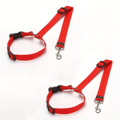 2pcs Dog Car Seat Belt Safety Rope Headrest Leash for Small Medium Dogs