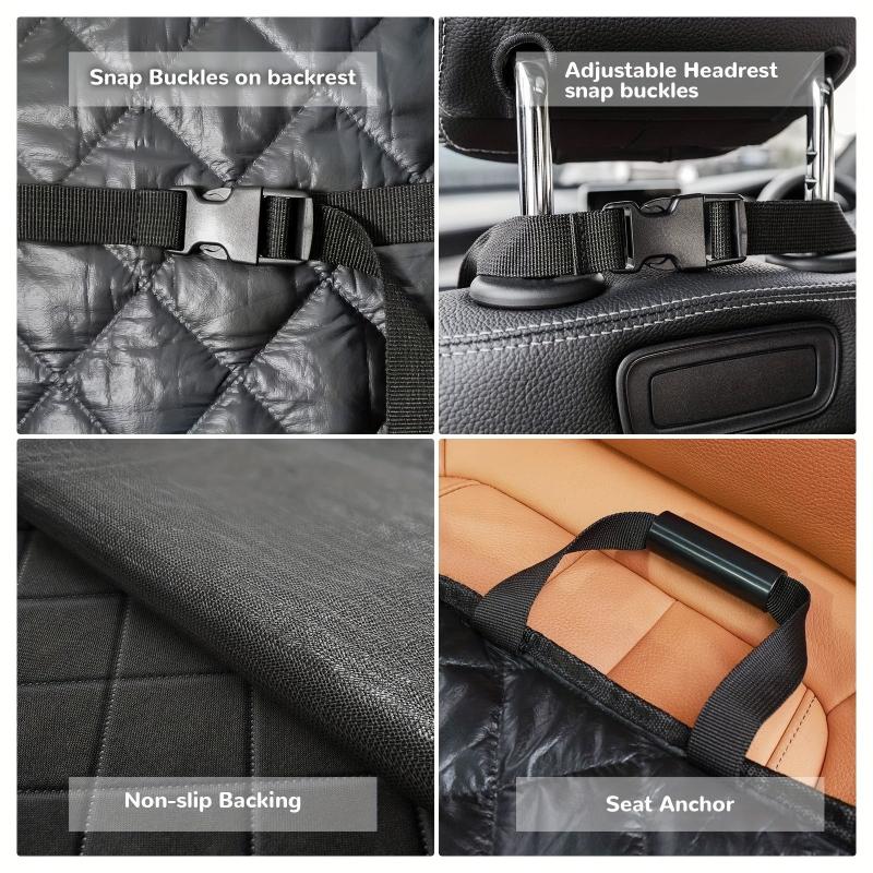 Waterproof Front Seat Dog Cover Scratch Proof Non Slip Padded Quilted Cover