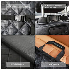 Waterproof Front Seat Dog Cover Scratch Proof Non Slip Padded Quilted Cover
