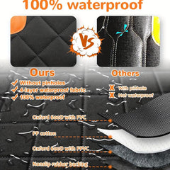 Waterproof Front Seat Dog Cover Scratch Proof Non Slip Padded Quilted Cover