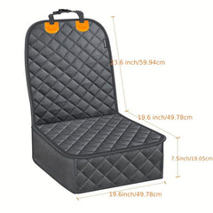 Waterproof Front Seat Dog Cover Scratch Proof Non Slip Padded Quilted Cover