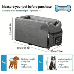 Pet Booster Seat for Small Dogs - Safe & Comfortable Travel Solution