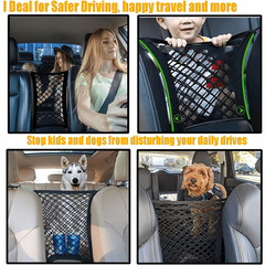 Car Mesh Organizer Multifunctional Car Seat Organizer Car Storage Net Bag
