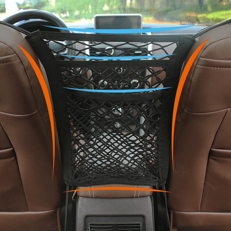 Car Mesh Organizer Multifunctional Car Seat Organizer Car Storage Net Bag