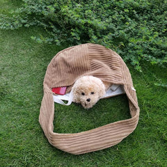 Plush Dog Cat Sling Carrier Bag Hands Dog Shoulder Crossbody Bag
