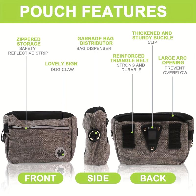 Dog Treats Pouch Pet Training Bag Portable Pet Waist Bag