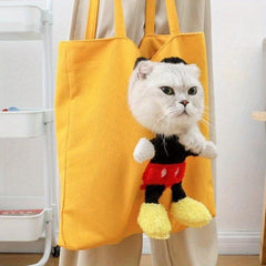 Stylish Canvas Tote Bag for Small Dog Owners
