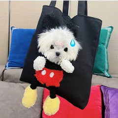 Stylish Canvas Tote Bag for Small Dog Owners