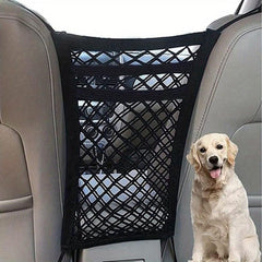 Car Divider For Dogs - Safe Driving Pet Barrier With Coarse Mesh Net