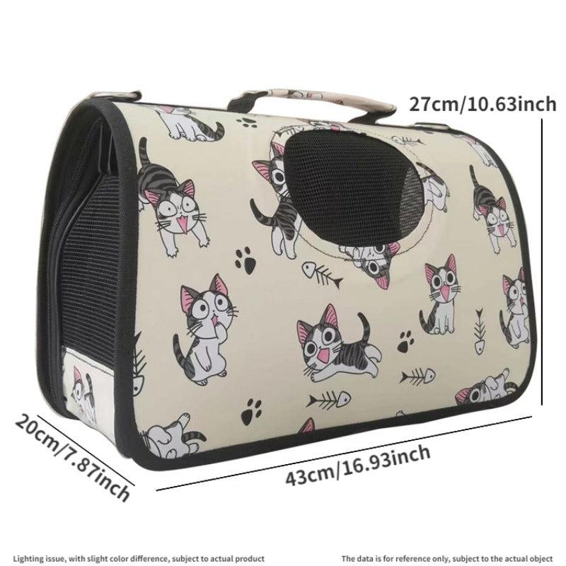 Foldable Breathable Cat Bag Carrier for Outings