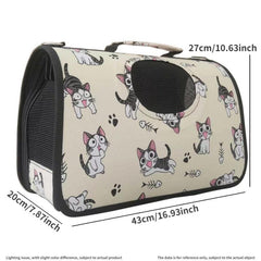 Foldable Breathable Cat Bag Carrier for Outings
