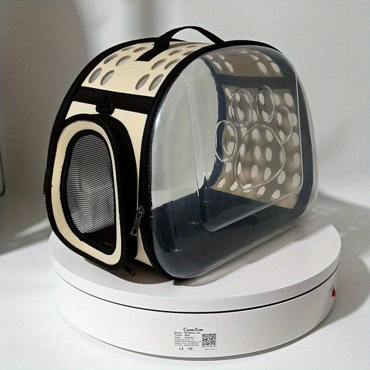Pet Carrier Bag For Dog And Cat Transparent Portable Puppy Travel Bag