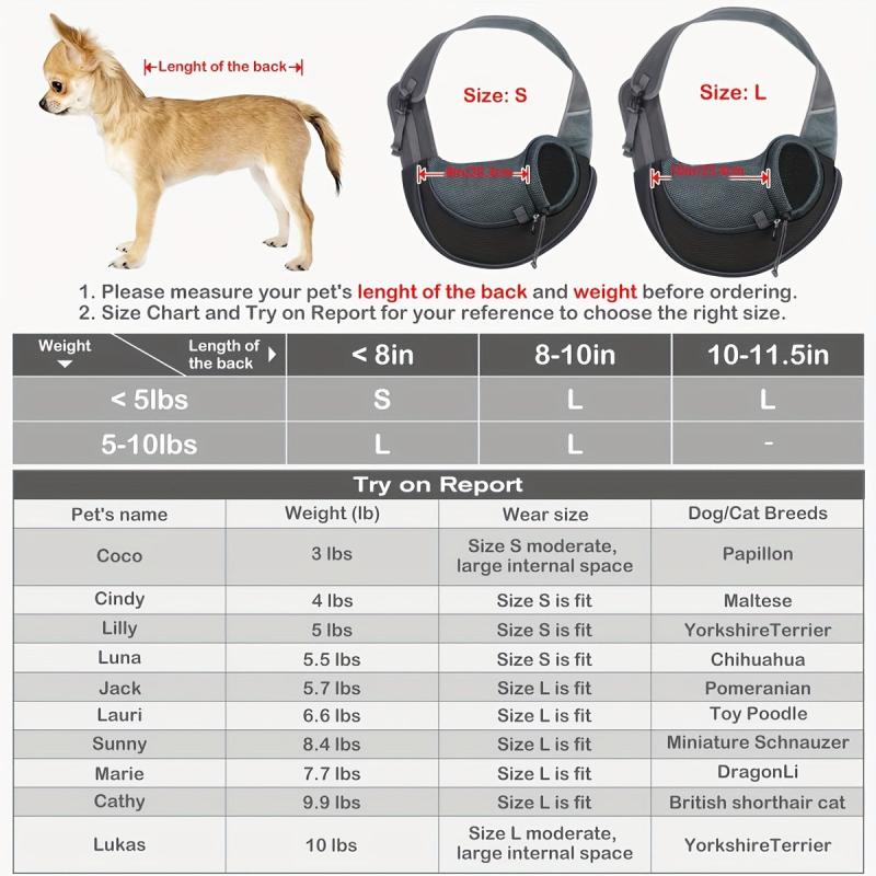 Breathable Reflective Pet Sling Carrier Hand Puppy Cat Bag