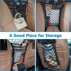 Dog Car Barrier Universal Seat Storage Mesh Backseat Organizer