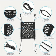 Dog Car Barrier Universal Seat Storage Mesh Backseat Organizer