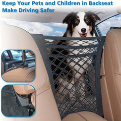 Dog Car Barrier Universal Seat Storage Mesh Backseat Organizer