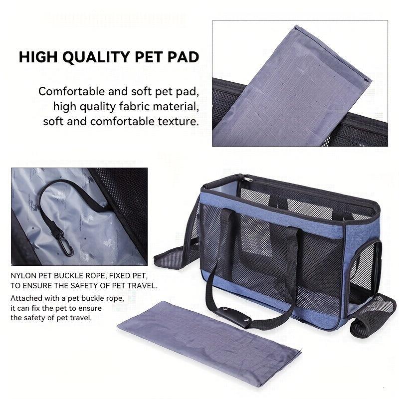 Mesh Pet Backpack Portable Dog & Cat Carrier For Travel