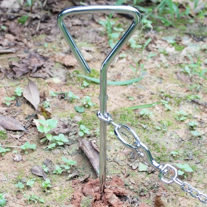 Heavy Duty Stainless Steel Tie Out Leash Stake