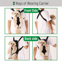 Dog Backpack Carrier Legs Out Front Facing Puppy Carrier Bag