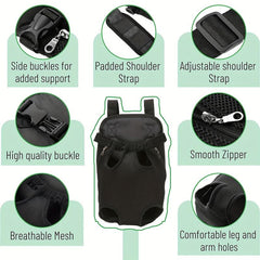 Dog Backpack Carrier Legs Out Front Facing Puppy Carrier Bag