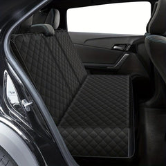 Waterproof Dog Car Seat Cover with Mesh Window & Side Flap