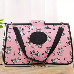 Cat Backpack Pet Cat Bag Oxford Cloth Cat Travel Bag Small Dog Carrier