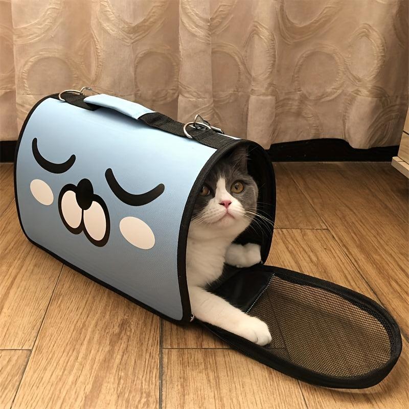 Cartoon Graphic Pet Carrier Cat Backpack