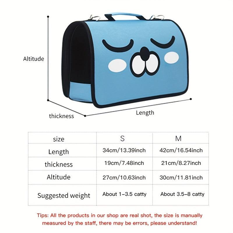 Cartoon Graphic Pet Carrier Cat Backpack