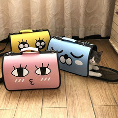 Cartoon Graphic Pet Carrier Cat Backpack
