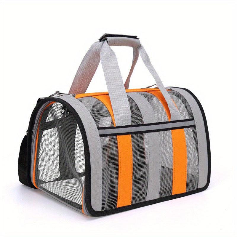 Dog Carrier Bag for Outdoor Travel Reflective Breathable Portable Handbag