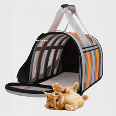 Dog Carrier Bag for Outdoor Travel Reflective Breathable Portable Handbag