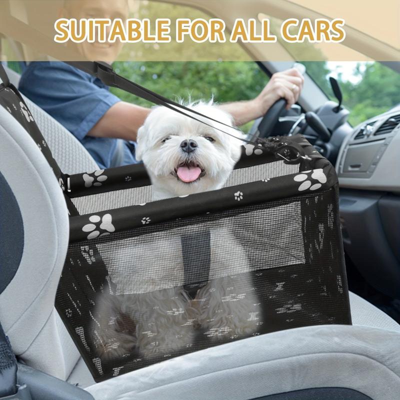 Foldable Waterproof Dog Car Seat Booster for Small and Medium Dogs