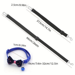Dog Collar Pet Safety Rope Seat Belt Adjustable for Small Medium Dogs